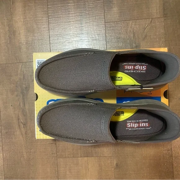 Skechers Parson-Ralven Slip-Ons. Size 13. Relaxed Fit. Taupe. - Picture 3 of 8
